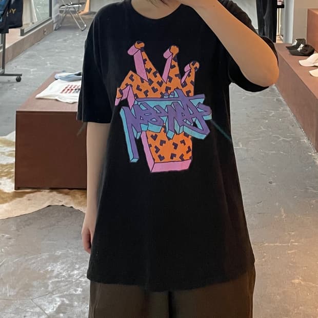 스투시 빅 그래픽 블랙 반팔 H2528