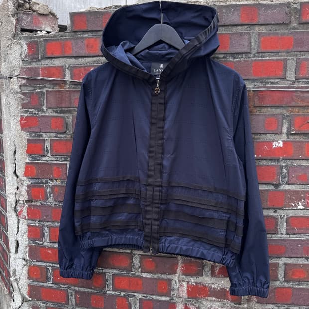 랑방 크롭 나일론 투웨이 후드자켓