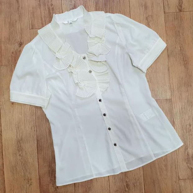 조이너스(JOINUS) 핀턱주름 블라우스 55-66