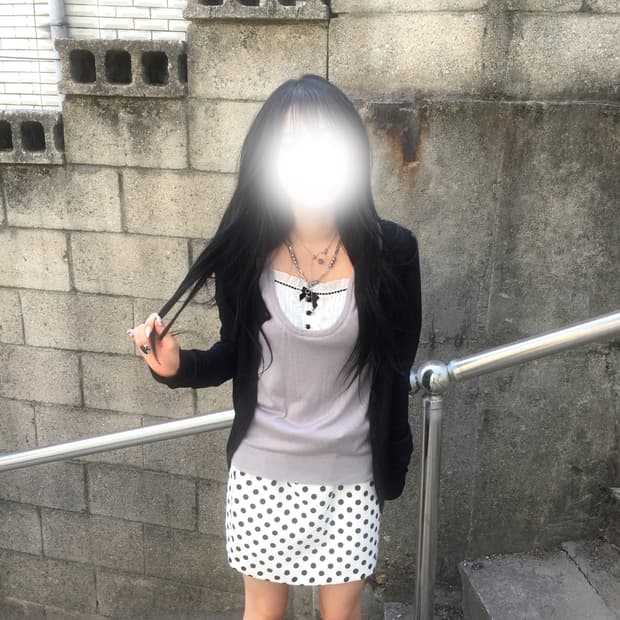 빈티지 도트 코디세트