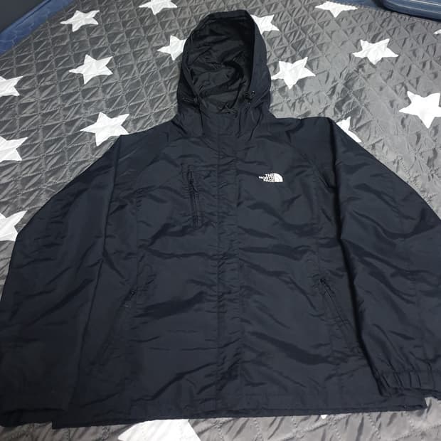 노스페이스 포켓 후드 바람막이 자켓 블랙 (95)