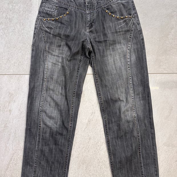 빈티지 그레이 워싱 진