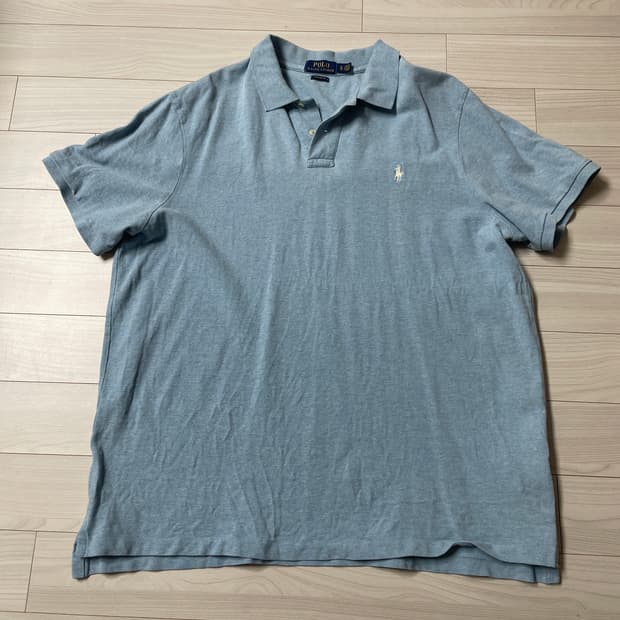 폴로 카라티 하늘색 커스텀 XL