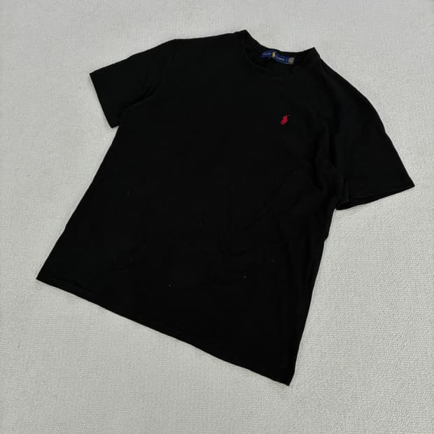 폴로 랄프로렌 블랙 반팔 티셔츠 L
