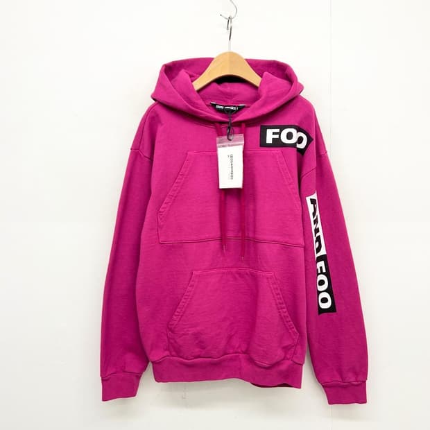 FOO AND FOO 핑크 후드티