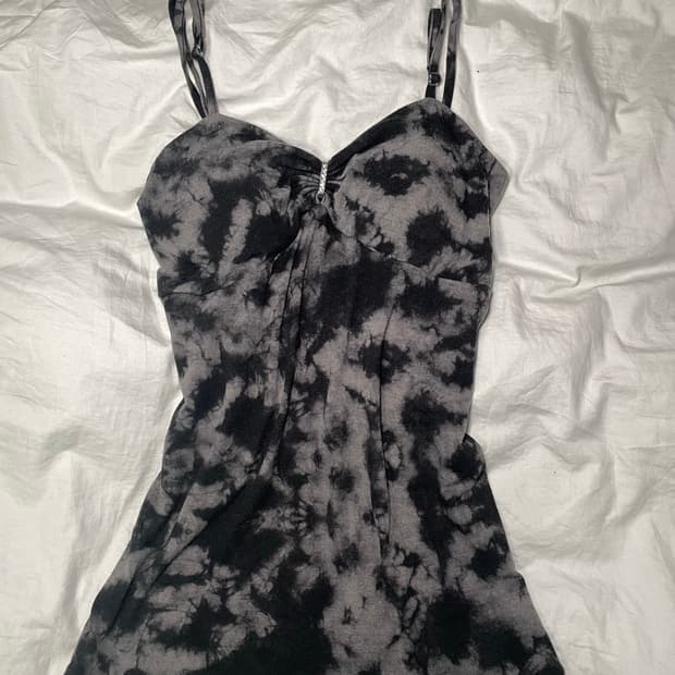 punk y2k tie-dye sleeveless 빈티지 워싱 슬리브리스