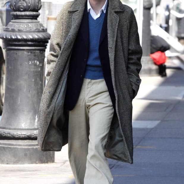 아쿠아스큐텀 아이리쉬 트위드 코트