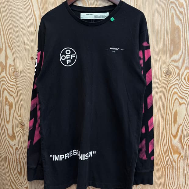 오프화이트 임프레셔니즘 롱슬리브 
