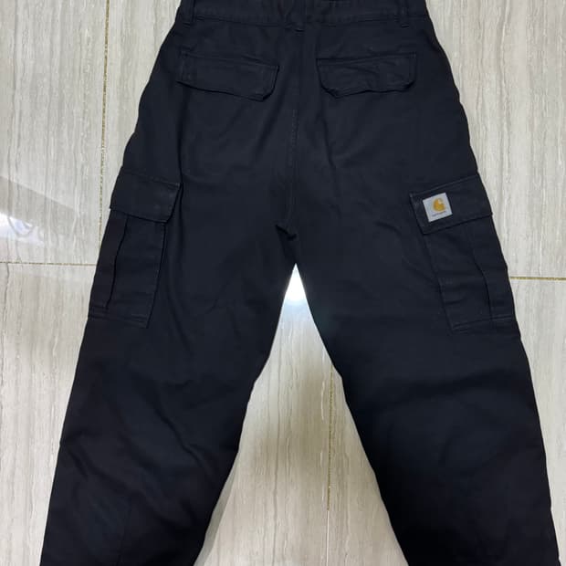 칼하트 wip 콜 카고 팬츠 블랙 32