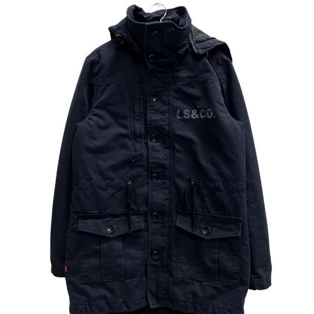 리바이스 사파리 야상 점퍼 네이비