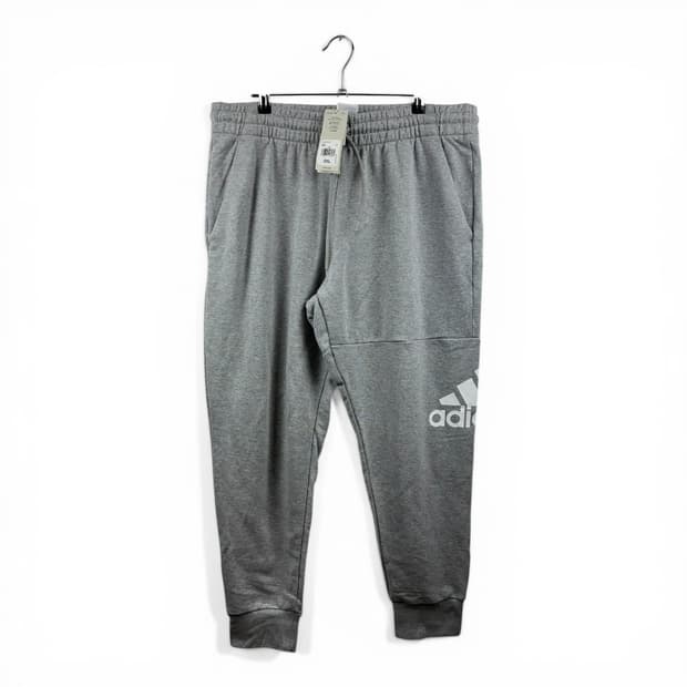 (새상품)(2XL) 아디다스 에센셜 테이퍼드 커프 팬츠 그레이