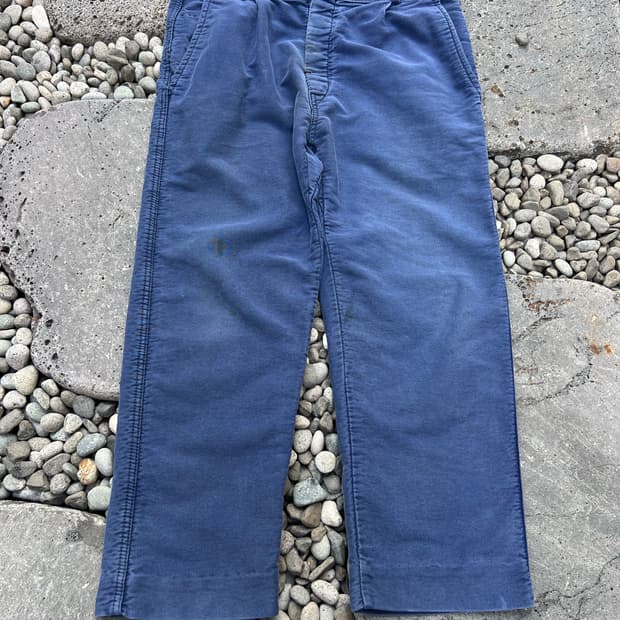 (36인치)OLD VINTAGE FADED BLUE 몰스킨워크팬츠