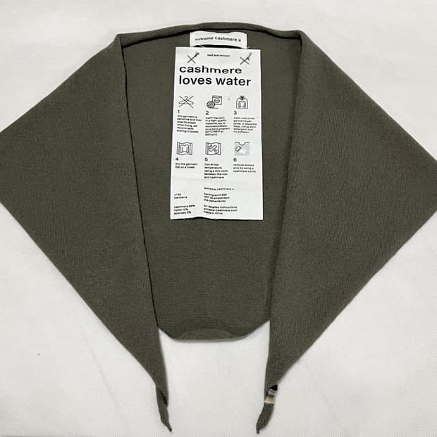 익스트림캐시미어 26ss 반다나 스카프/아미