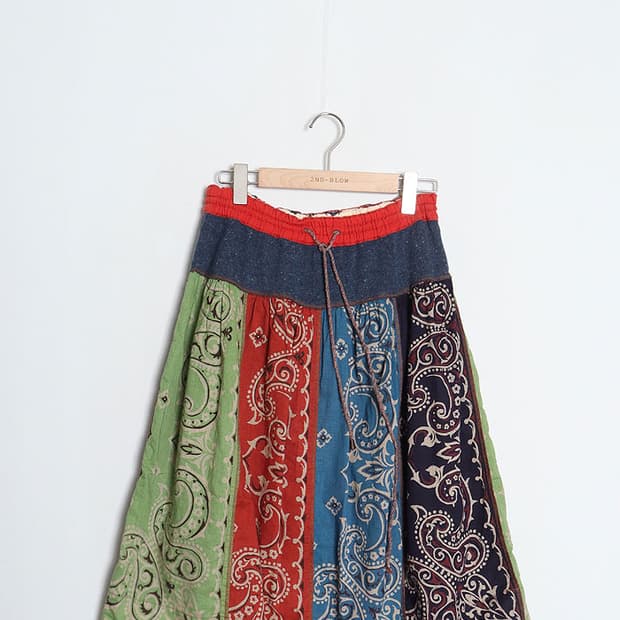 Jean Nassaus Pattern Flared Skirt (27)