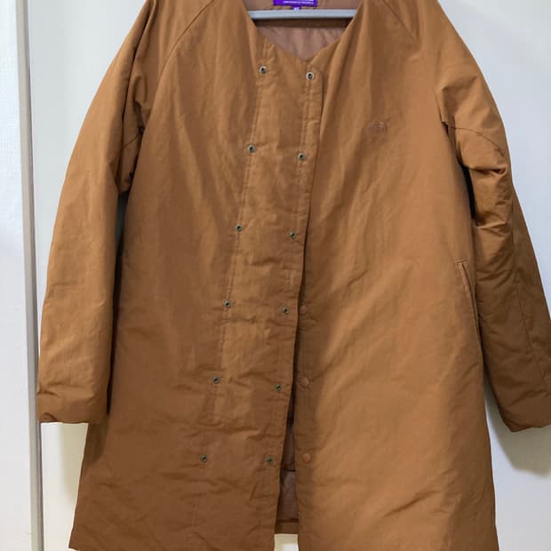 노스페이스 퍼플라벨 패딩 브라운