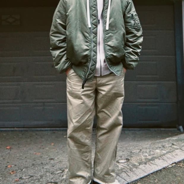 [5L] 재팬핏 알파인더스트리 ma-1 빈티지 세이지 10 그린