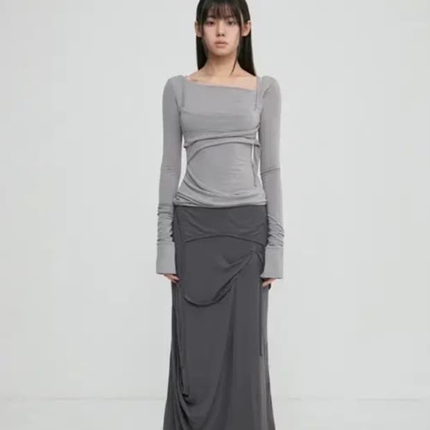 플레어업 레이어드 뷔스티에 롱슬리브