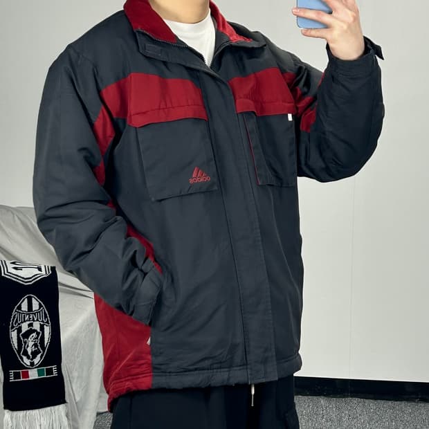 아디다스 00’s 올드스쿨 배색 점퍼 M 