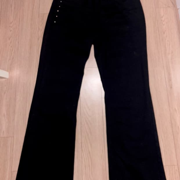 abridge 블랙 부츠컷 팬츠 여성