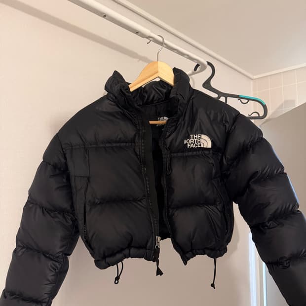 노스페이스 눕시 크롭 블랙 XS