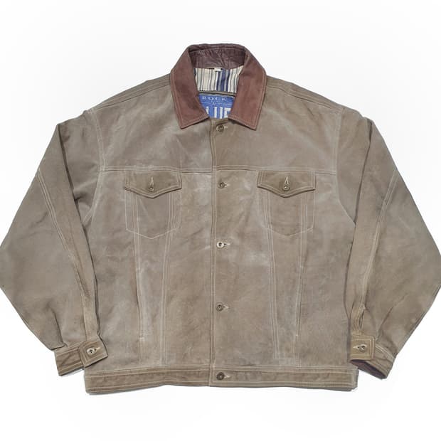 빈티지 rock n blue 스웨이드 트러커 자켓 (빅사이즈110 이상)