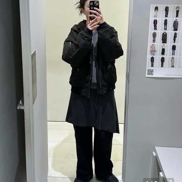 인사일런스 N-2B 파일럿 파카 블랙 m 사이즈