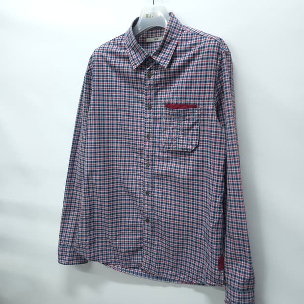 ​시스템 옴므(한섬) 남성 체크 봄가을 셔츠 (100)