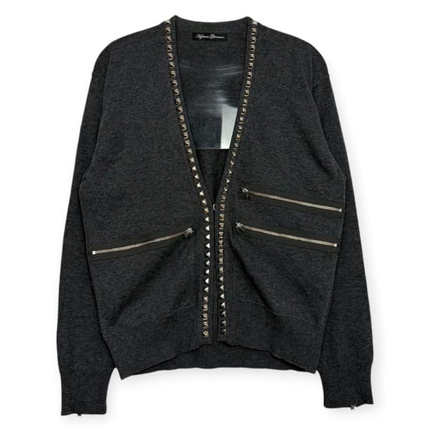 히스테릭글래머 스터드 니트 가디건