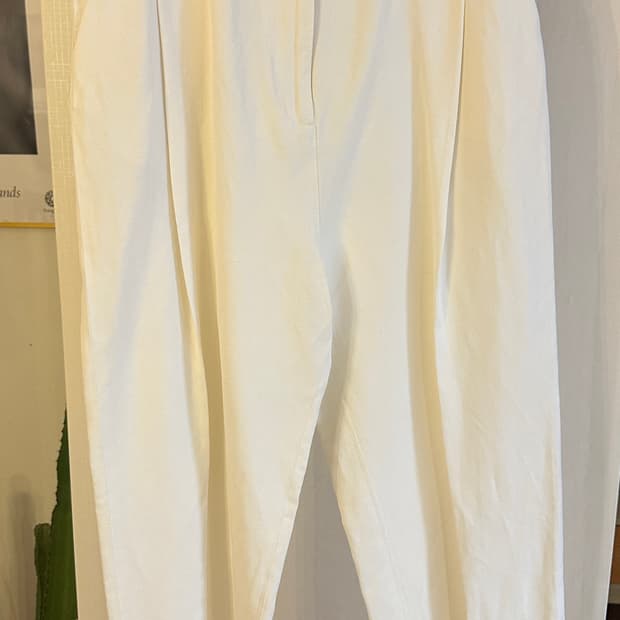 토템 린넨 비스코스 코튼 혼방 트라우저 (40)