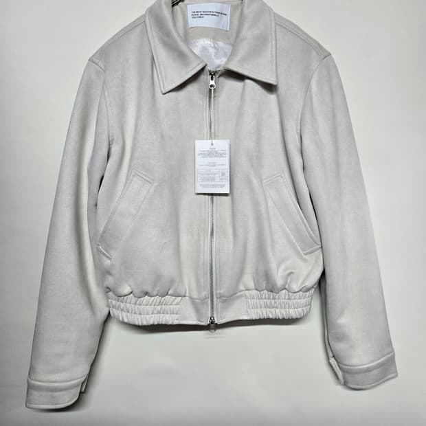 새제품)플레이스 스튜디오 스웨이드 블루종 아이보리 free