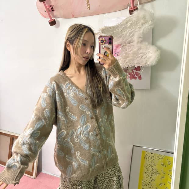 니들스 MC-EX-L 모헤어 가디건