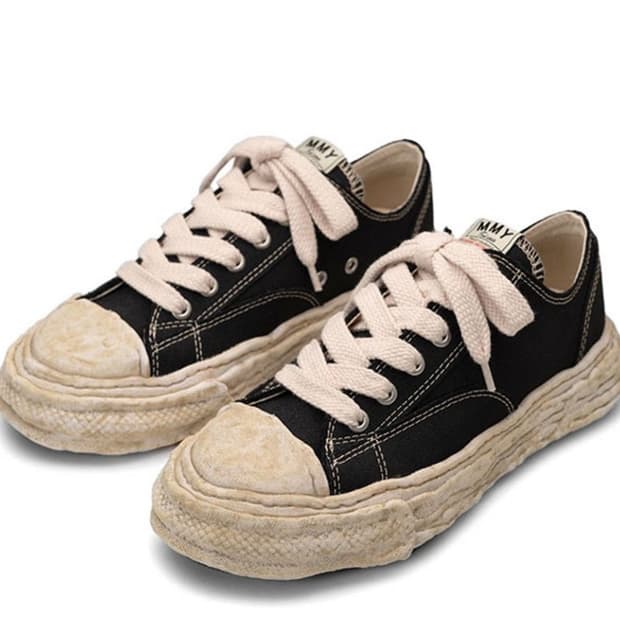 미하라야스히로 피터슨23 OG 솔 가먼트 다이드 캔버스 컨버스 스니커즈