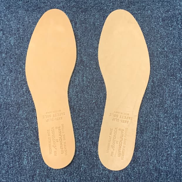 와쿠와 wakouwa 덱슈즈 가죽깔창 아나토미카