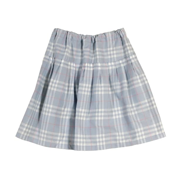 버버리런던 하늘핑크체크 프릴스커트