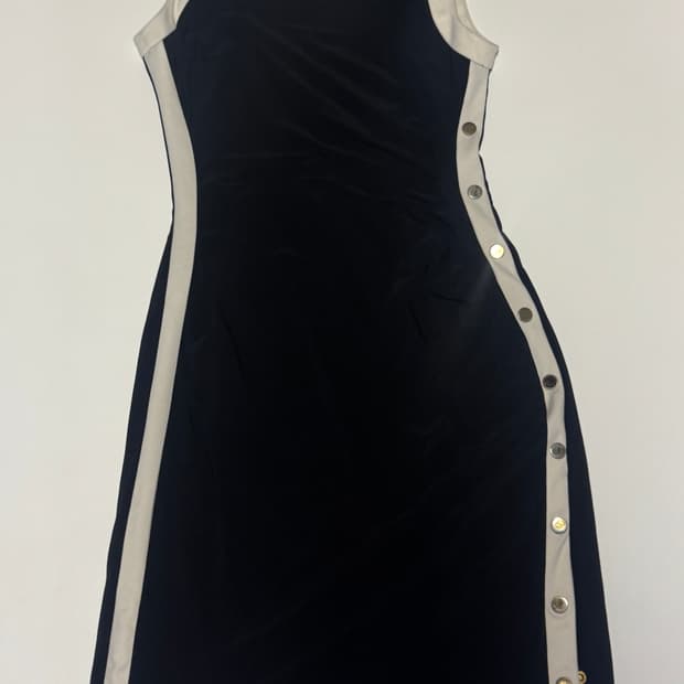 여성 랄프로렌 그린라벨 셔링 스판 슬리브리스 원피스 4 xs