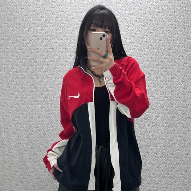 나이키 90's 레트로 빈티지 배색 트랙탑 스웻 집업 XXL C09268