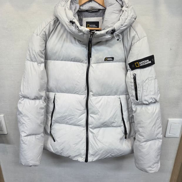 내셔널지오그래픽 푸퍼 구스다운 후드패딩 L