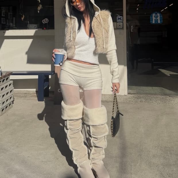 Gateless 게이트리스 퍼 롱부츠