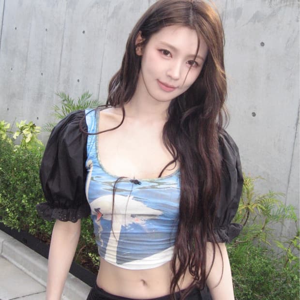 샌디리앙 먼데이즈 탑 스완 블랙 M