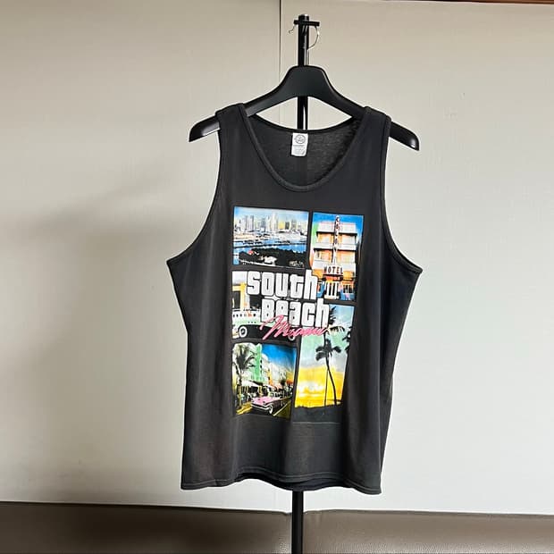빈티지 GTA 나시 반팔 티셔츠