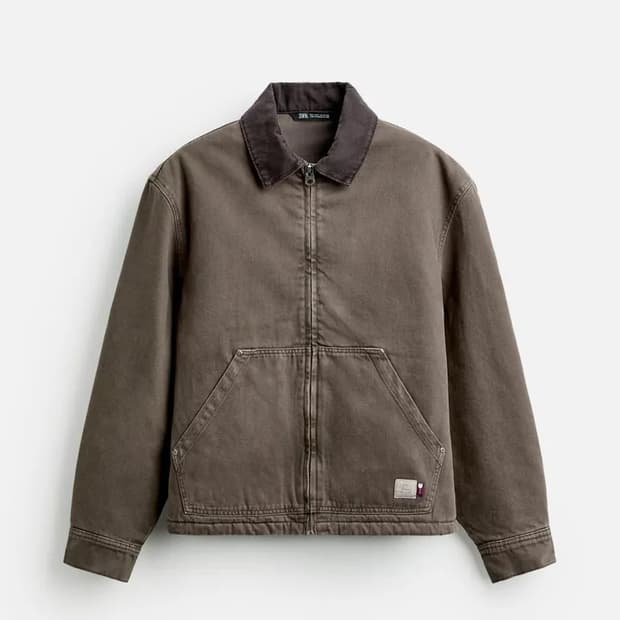 자라 콘트라스트 워크 자켓 L사이즈