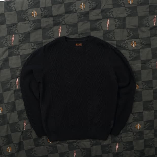 바버 케이블 니트 L B100