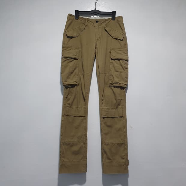 4 폴로 랄프로렌 여성 포켓 지퍼 카고 팬츠 카멜 (27-28인치)