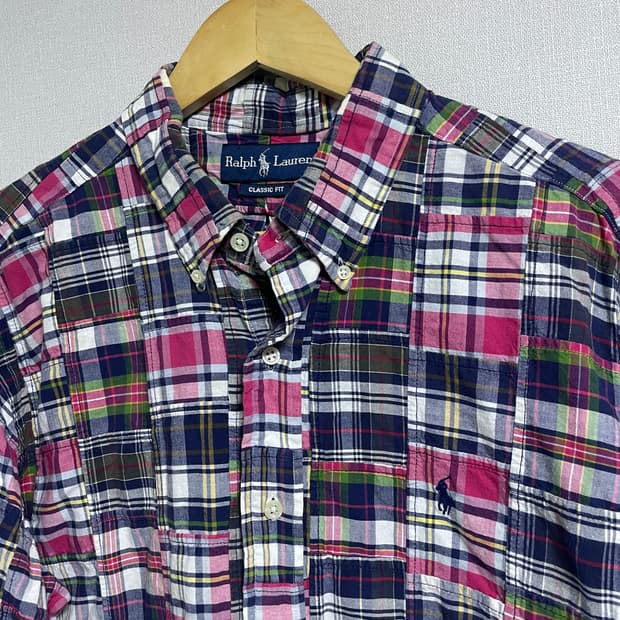 폴로 랄프로렌 패치워크 남성 셔츠 클레식핏 XL (남성