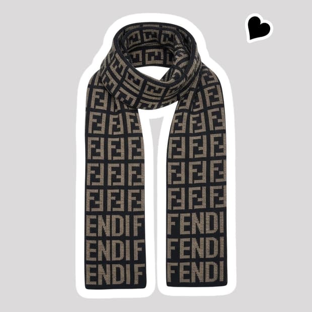 정품 펜디 쥬카 양면 머플러