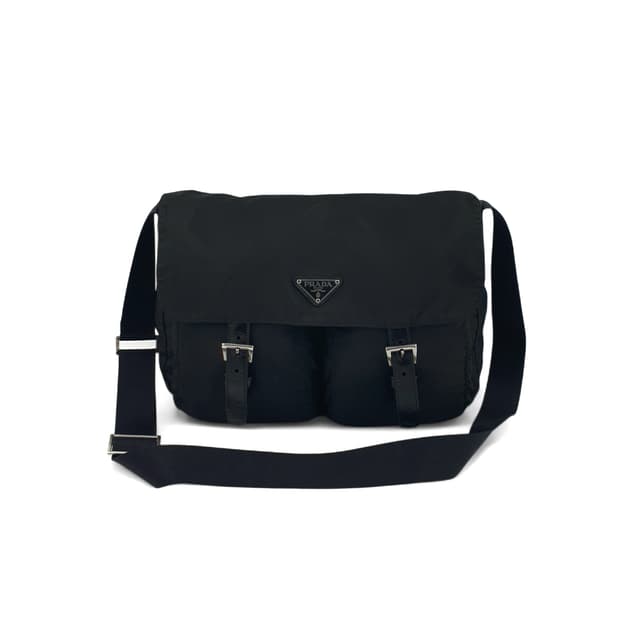 프라다 투포켓 블랙 메신저백 크로스백 숄더백