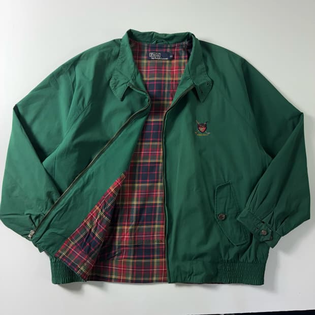 Polo  폴로 랄프로렌 골프패치 그린 바라쿠다 자켓 