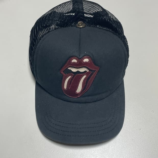 OS) 크롬하츠 롤링스톤즈 트러커 캡 빈티지