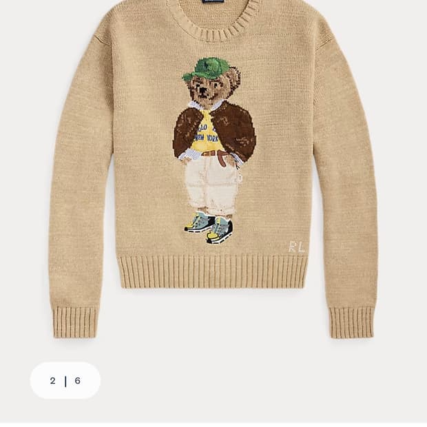 폴로 랄프로렌 베어 곰돌이 니트