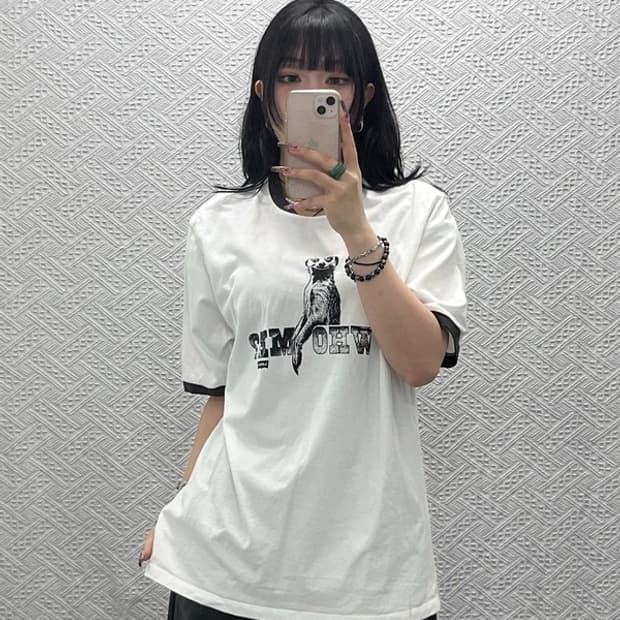 리바이스 빈티지 캐주얼 그로테스크 프린팅 반팔티 M C11587